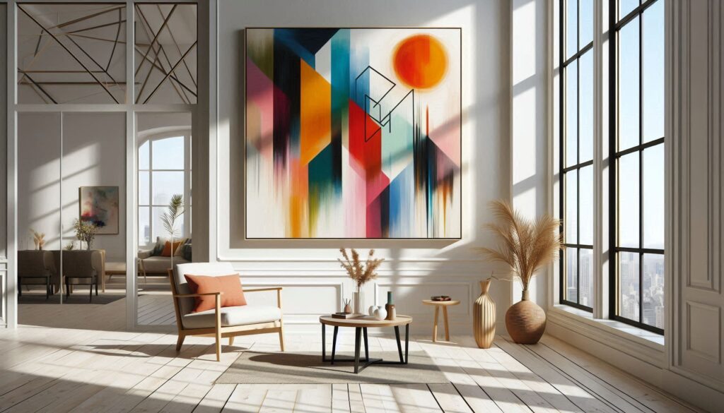DIY walll art for living rooms, affordable and stylish
