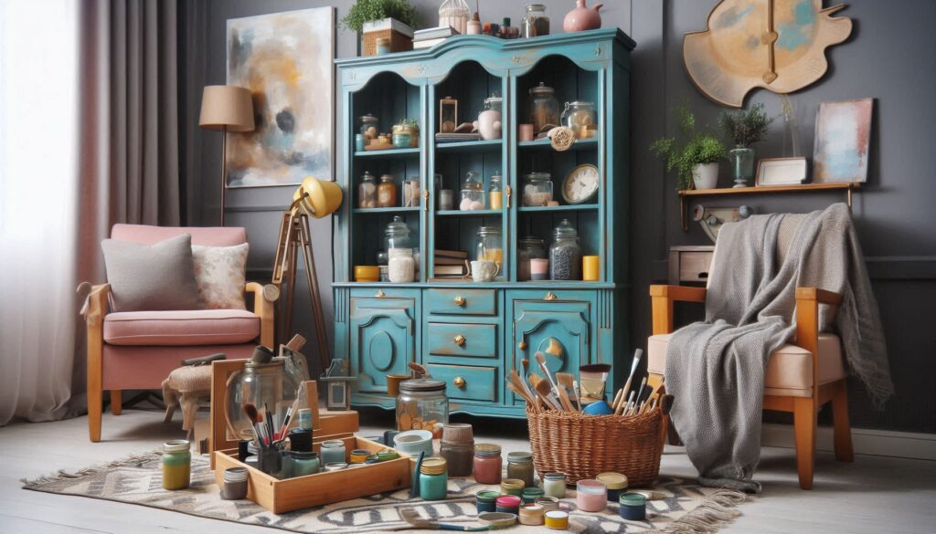 DIY storage solution with DIY floating shelves for style and function and adding basket storage for organization